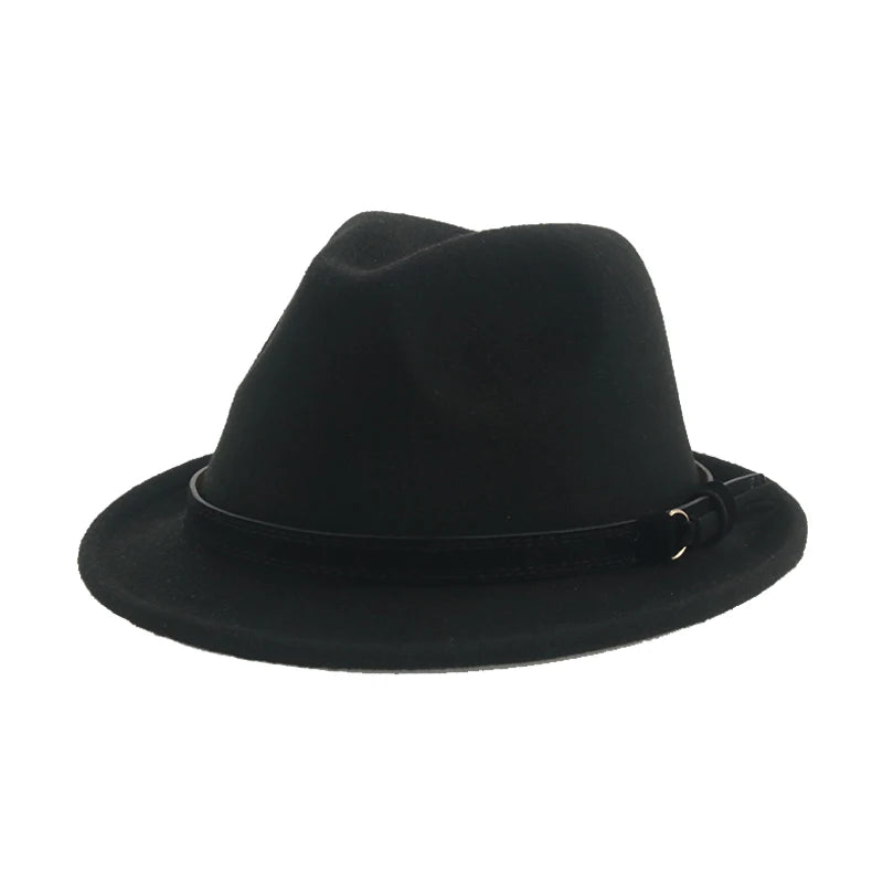 Hats for Women Fedora Winter Cowboy Hat Top Wool Khaki Green Black Jazz Caps Gentlemen Hats for Men Pamelas Y Tocados Para Bodas