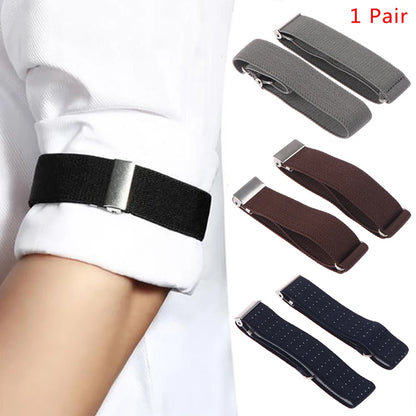 1 Pair Elasticated Armbands Sleeve Garter/1Pc Non-Slip Wrinkle-Proof Shirt Holder Straps Adjustable Belt Locking Belt Holder Hot