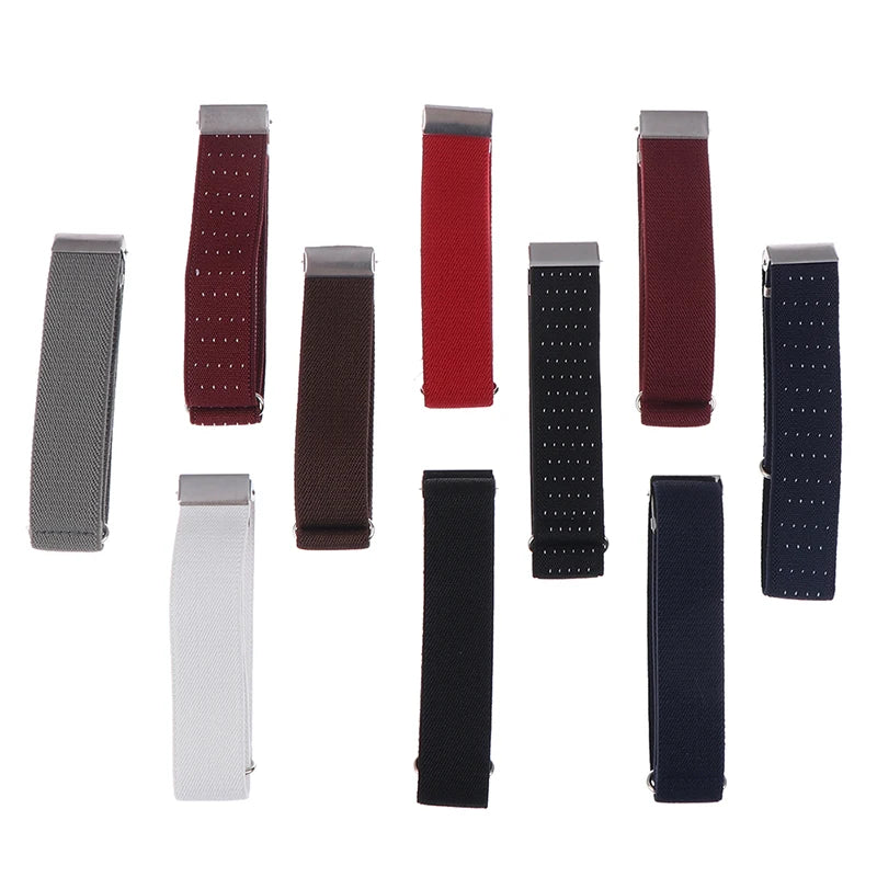 1 Pair Elasticated Armbands Sleeve Garter/1Pc Non-Slip Wrinkle-Proof Shirt Holder Straps Adjustable Belt Locking Belt Holder Hot
