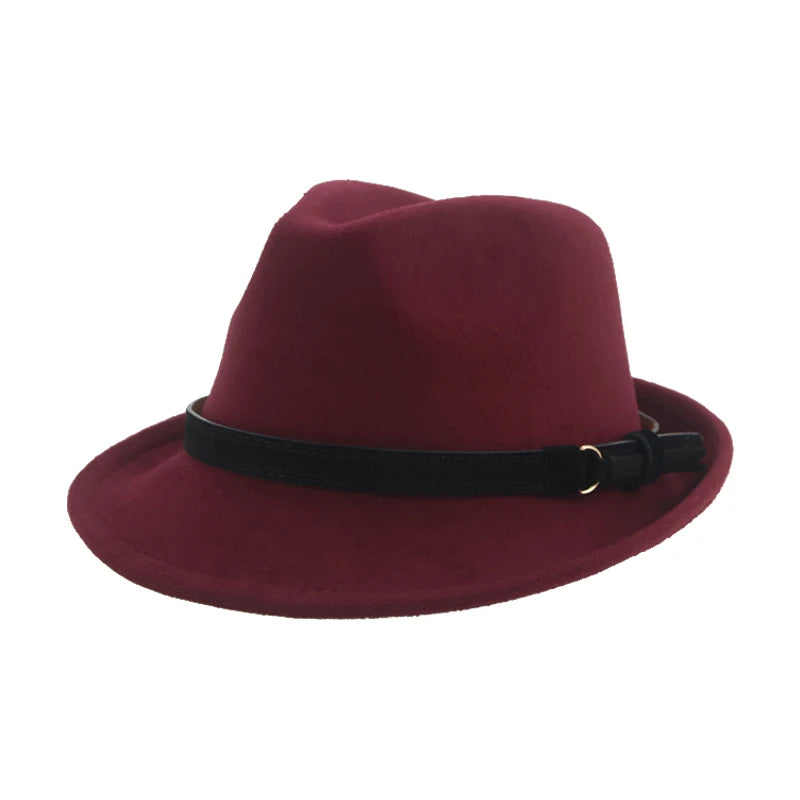Hats for Women Fedora Winter Cowboy Hat Top Wool Khaki Green Black Jazz Caps Gentlemen Hats for Men Pamelas Y Tocados Para Bodas