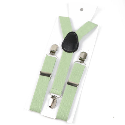 New Candy Color Adjustable Suspenders Elastic Leather Y-Back Braces Straps for Men Women Kids Pants Shirt Girl Skirt Accessories
