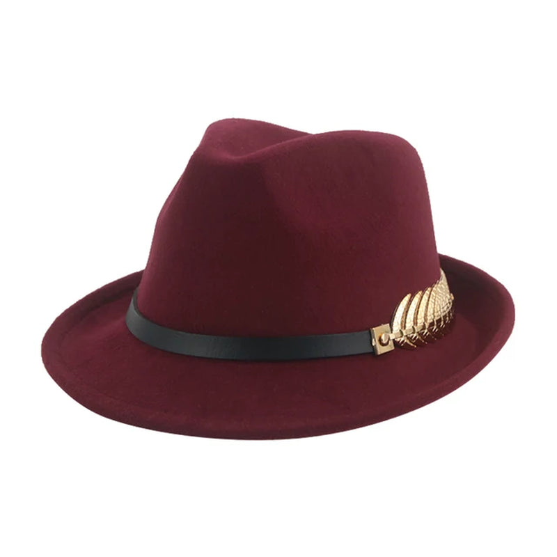 Hats for Women Fedora Winter Cowboy Hat Top Wool Khaki Green Black Jazz Caps Gentlemen Hats for Men Pamelas Y Tocados Para Bodas