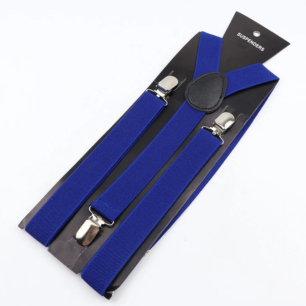 New Candy Color Adjustable Suspenders Elastic Leather Y-Back Braces Straps for Men Women Kids Pants Shirt Girl Skirt Accessories