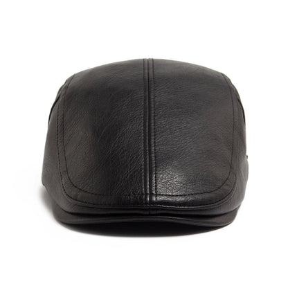 Fashion PU Leather Men Beret Autumn Winter Thicken Warm Women'S Hat Vintage Newsboy Caps Visor Cap Higher Quality Unisex Berets