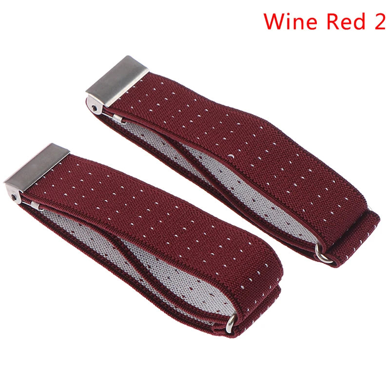 1 Pair Elasticated Armbands Sleeve Garter/1Pc Non-Slip Wrinkle-Proof Shirt Holder Straps Adjustable Belt Locking Belt Holder Hot