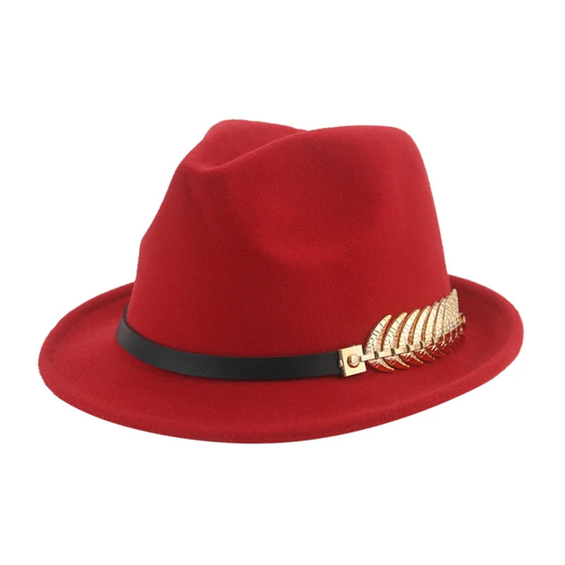 Hats for Women Fedora Winter Cowboy Hat Top Wool Khaki Green Black Jazz Caps Gentlemen Hats for Men Pamelas Y Tocados Para Bodas