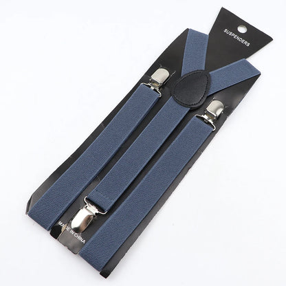 New Candy Color Adjustable Suspenders Elastic Leather Y-Back Braces Straps for Men Women Kids Pants Shirt Girl Skirt Accessories