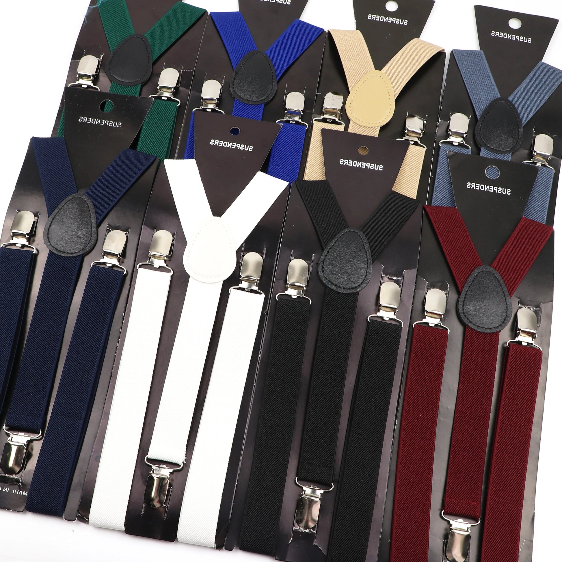 New Candy Color Adjustable Suspenders Elastic Leather Y-Back Braces Straps for Men Women Kids Pants Shirt Girl Skirt Accessories