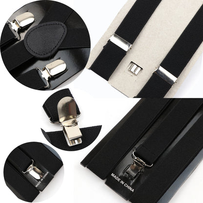 New Candy Color Adjustable Suspenders Elastic Leather Y-Back Braces Straps for Men Women Kids Pants Shirt Girl Skirt Accessories