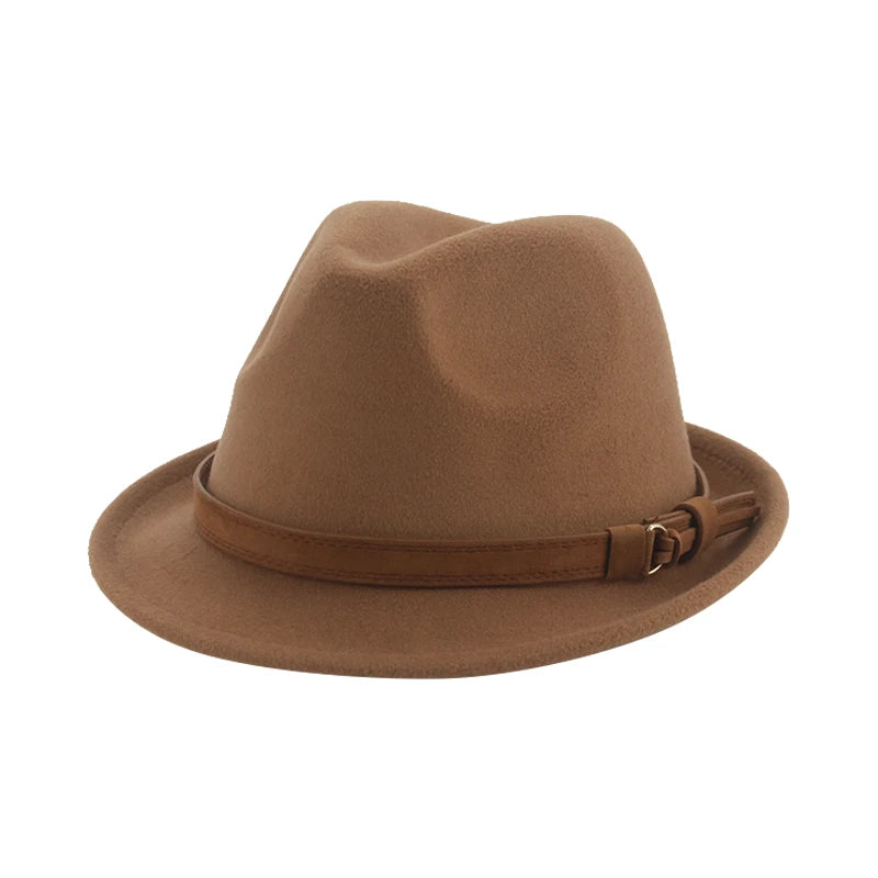 Hats for Women Fedora Winter Cowboy Hat Top Wool Khaki Green Black Jazz Caps Gentlemen Hats for Men Pamelas Y Tocados Para Bodas