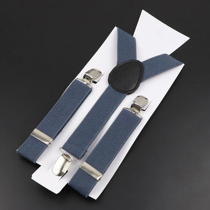New Candy Color Adjustable Suspenders Elastic Leather Y-Back Braces Straps for Men Women Kids Pants Shirt Girl Skirt Accessories