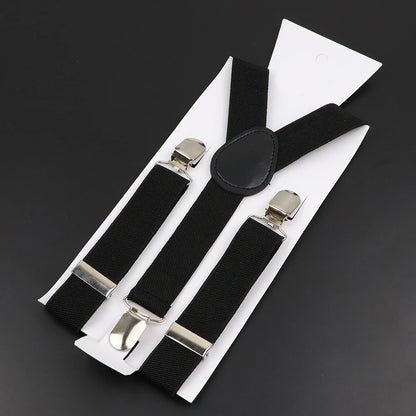 New Candy Color Adjustable Suspenders Elastic Leather Y-Back Braces Straps for Men Women Kids Pants Shirt Girl Skirt Accessories